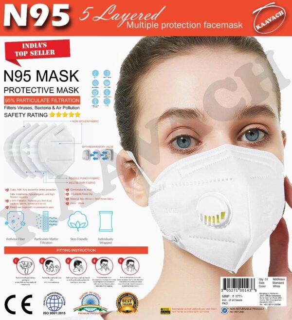 N95 5 Layered Multiple Protection Face Mask