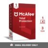 McAfee Total Protection 1 user 3 year