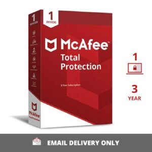 McAfee Total Protection – 1 User, 3 Year Activation Key (No CD)