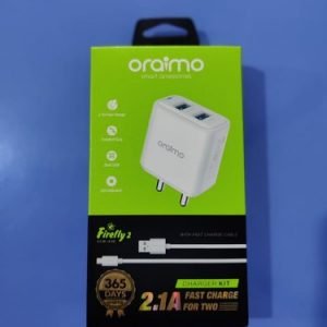 Oraimo Firefly-2 OCW-l63D Dual USB Port Wall Charger (White)