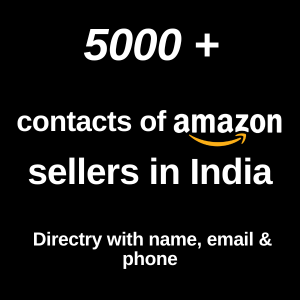 Buy Amazon India Seller Database Leads Directory B2B