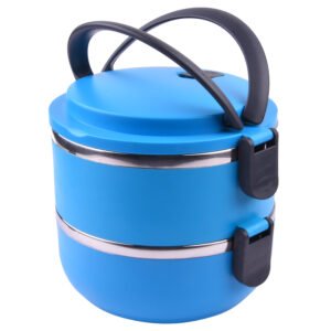 Stainless Steel Insulated Colorful Lunch Box for Office with Two Layer