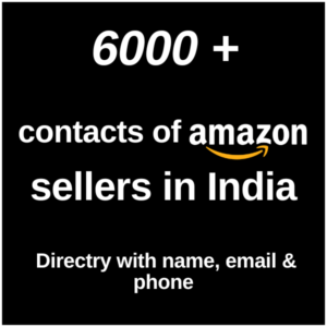 Amazon India Seller Database Leads Directory-6K