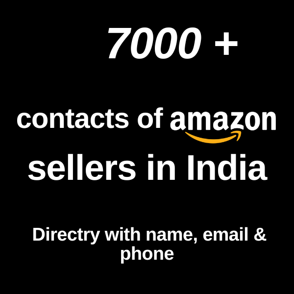 Amazon India Seller Database Leads Directory-7K+