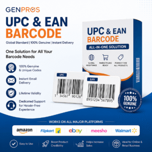 UPC Code for Amazon India & EAN Barcode | Instant Delivery
